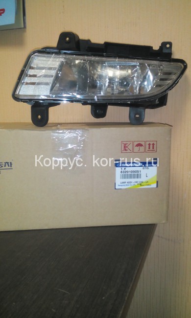Фара п/т левая (07-) (прямоуг.) для Ssangyong Kyron
