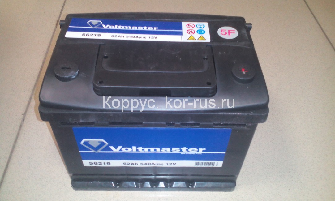 Аккумулятор voltmaster 12v 62ah 540a etn 0(r+) b13 (242x175x190) для Kia Sportage-3 (2010-)